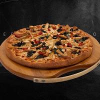 پیتزا مرغ و اسفناج خانواده (۴۰ سانتی متری)