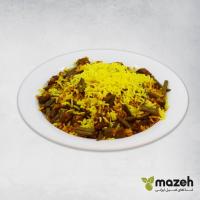 لوبیا پلو با گوشت