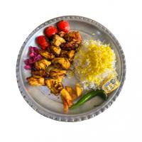 چلوجوجه کباب با استخوان زعفرانی