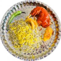 باقالی پلو با مرغ