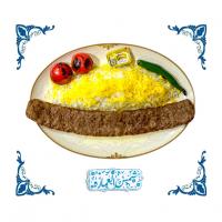 چلو کباب لقمه زعفرانی 240 گرمی