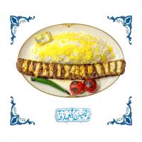 چلو کباب لقمه نگین دار