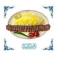 چلو کباب بناب سنتی ( با گردو و جعفری )