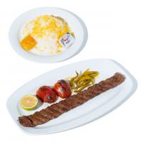 چلو کباب لقمه زعفرانی