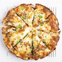 پیتزا گوشت و قارچ گوشت و قارچ یک نفره ۲۳ سانتی