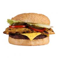 گریل چیکن برگر نون گرد