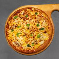 پیتزا مرغ و قارچ آمریکایی