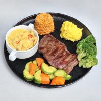 فیله استیک با سس خردل