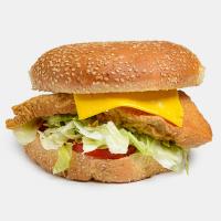 برگر فیله سوخاری با پنیر