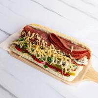 ساندویچ مخلوط ژامبون گوشت و مرغ تنوری