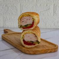 ساندویچ ژامبون بوقلمون سرد