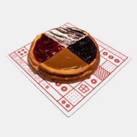 چیز کیک رنگین کمان بزرگ