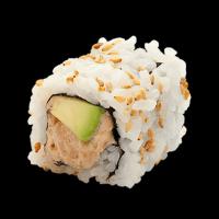 رول تن پخته شده و آووکادو (شش تکه)