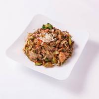 مرغ چاپسویی و برنج بخارپز ژاپنی