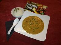 کاری طلایی ژاپن با میگو و برنج بخارپز ژاپنی