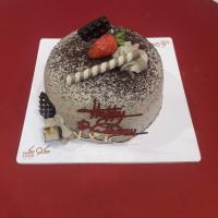 کیک گرد شکلاتی