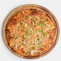 پیتزا مرغ و قارچ آمریکایی