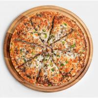 پیتزا گوشت و قارچ آمریکایی