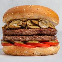 قارچ برگر دوبل