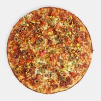 پیتزا سبزیجات مدیترانه ای آمریکایی