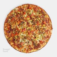 پیتزا سبزیجات مدیترانه ای ایتالیایی