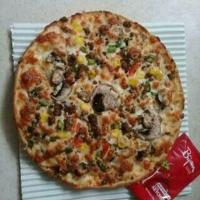 پیتزا قارچ و گوشت (21 سانتی)