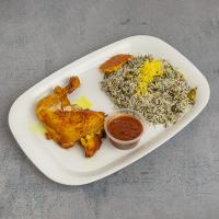 باقالی پلو با مرغ