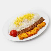 چلو کباب وزیری با ران مرغ