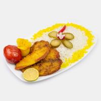 چلو ماهی تیلاپیلا سرخ کرده