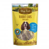 تشویقی سگ DOG FEST گوش خرگوش دور پیچ اردک 90 گرم