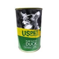 کنسرو نچرال سگ یو اس پت - USPET طعم اردک 400 گرم