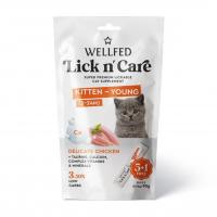 بستنی بچه گربه wellfed طعم مرغ و کلسیم ۶ عددی