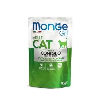 پوچ گربه بالغ مونژه گریل با طعم خرگوش 85 گرم