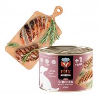 کنسرو پته سگ فاکس طعم فیله مرغ و بیف 500 گرم