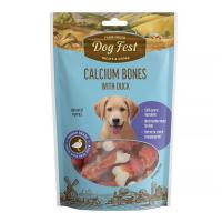 تشویقی سگ Dog Fest استخوان کلسیم دورپیچ اردک 90 گرم