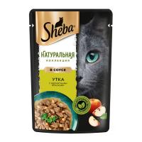 پوچ گربه شبا اردک و سیب در سس 75 گرم