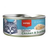 کنسرو نچرال گربه ونپی مرغ و گوش ماهی 95 گرم