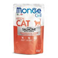 پوچ بچه گربه Monge ماهی سالمون در ژله 85 گرم