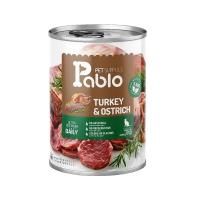 کنسرو نچرال گربه پابلو گوشت شتر مرغ و گوشت بوقلمون 400 گرم