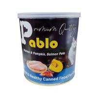 کنسرو پته گربه پابلو مرغ و سالمون و کدوتنبل 800 گرم