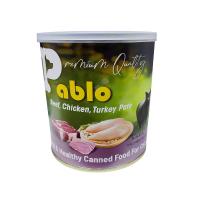 کنسرو پته گربه پابلو گوشت و مرغ و بوقلمون 800 گرم