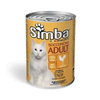 کنسرو گربه بالغ سیمبا طعم مرغ 415 گرم
