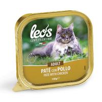 ووم گربه مونژه Leo’s Adult Paté با طعم مرغ – 100 گرمی
