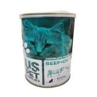 کنسرو پته گربه USPET طعم گوشت گاو ، شترمرغ 800 گرم