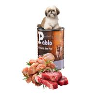 کنسرو پته سگ پابلو طعم گوشت و مرغ 400 گرم