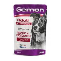 پوچ سگ بالغ مونژه با گوشت گاو و ژامبون 100 گرم