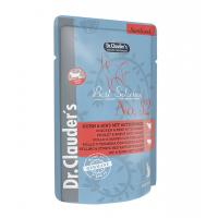 پوچ گربه عقیم شده دکتر کلادرز با مرغ و گوشت گاو و کتنیپ 85 گرم