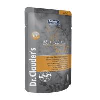 پوچ گربه دکتر کلادرز مرغ و قرقاول با زردآلو 85 گرم