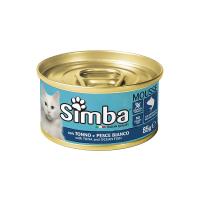 کنسرو گربه سیمبا موس تن ماهی و ماهی سفید 85 گرم