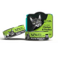 کنسرو نچرال گربه نوول مرغ و گوشت پرندگان 120 گرم